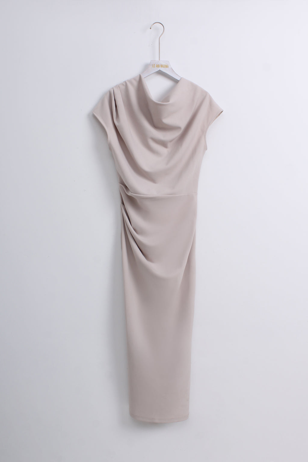 Cowl Neck Midi Dress (L size)