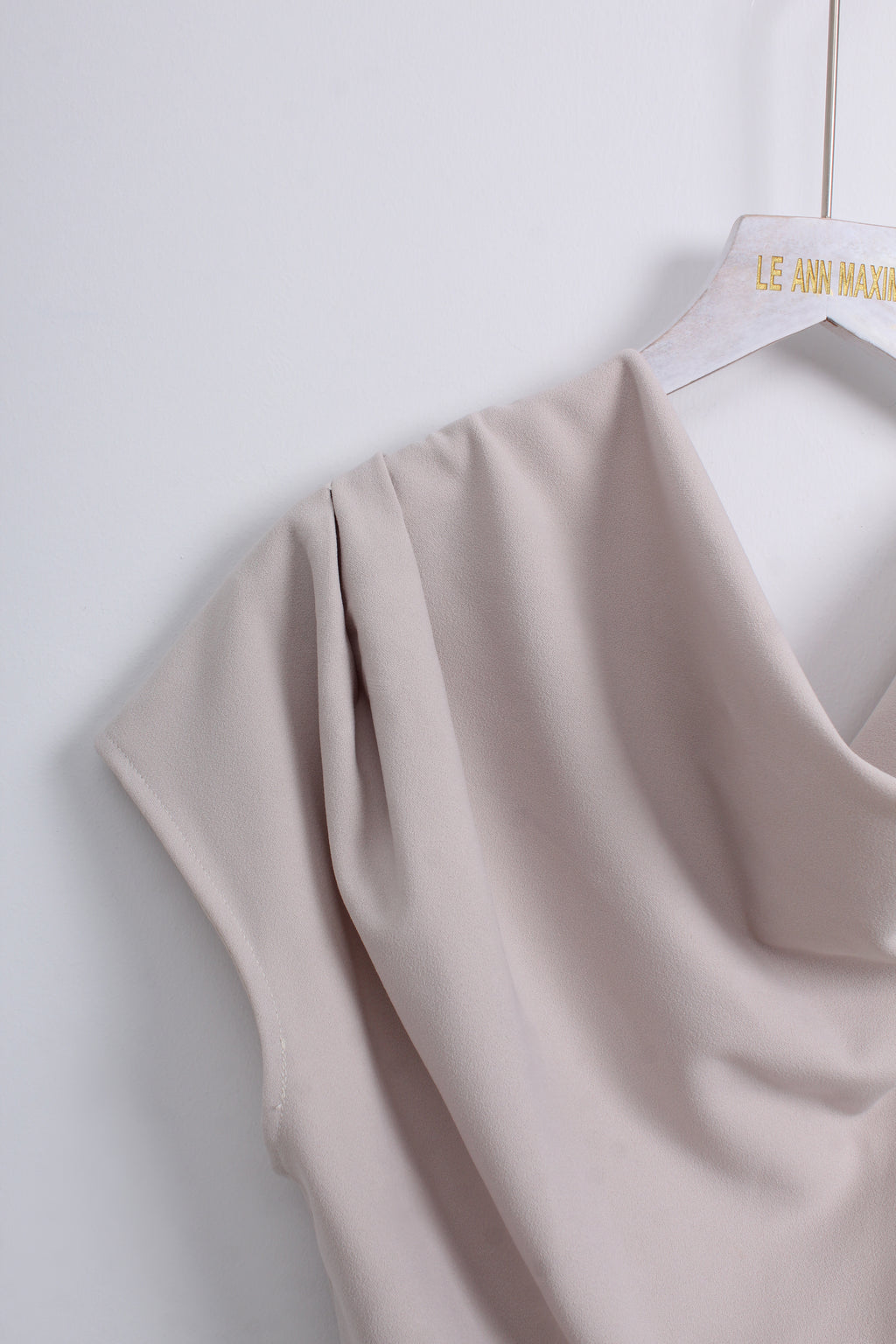Cowl Neck Midi Dress (L size)
