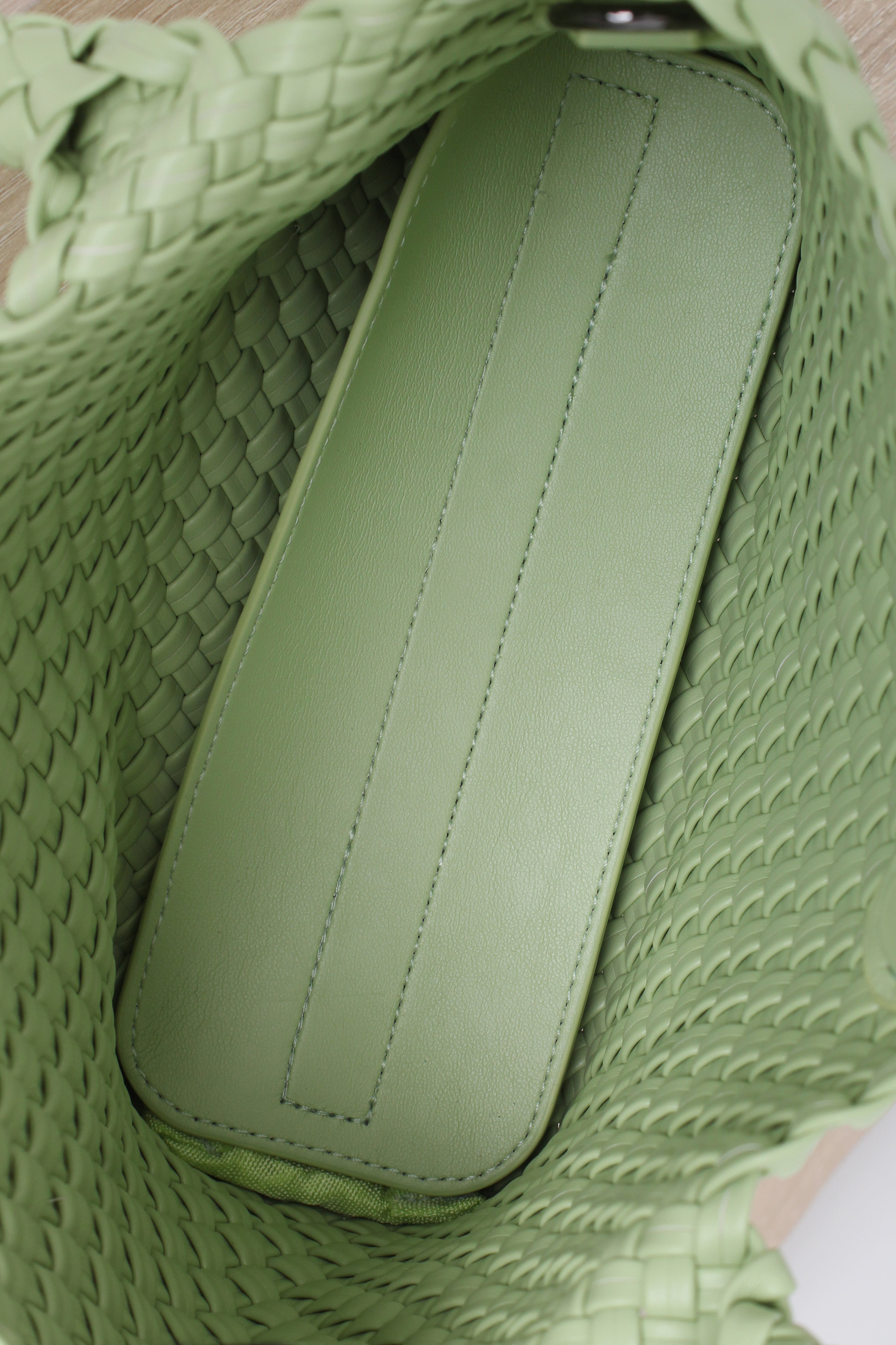 Handwoven Pastel Mini Dual Handle Bag
