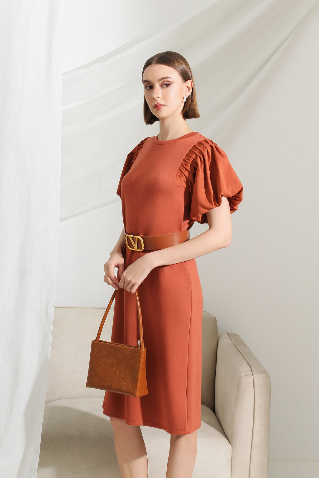 Puff Sleeve Dress