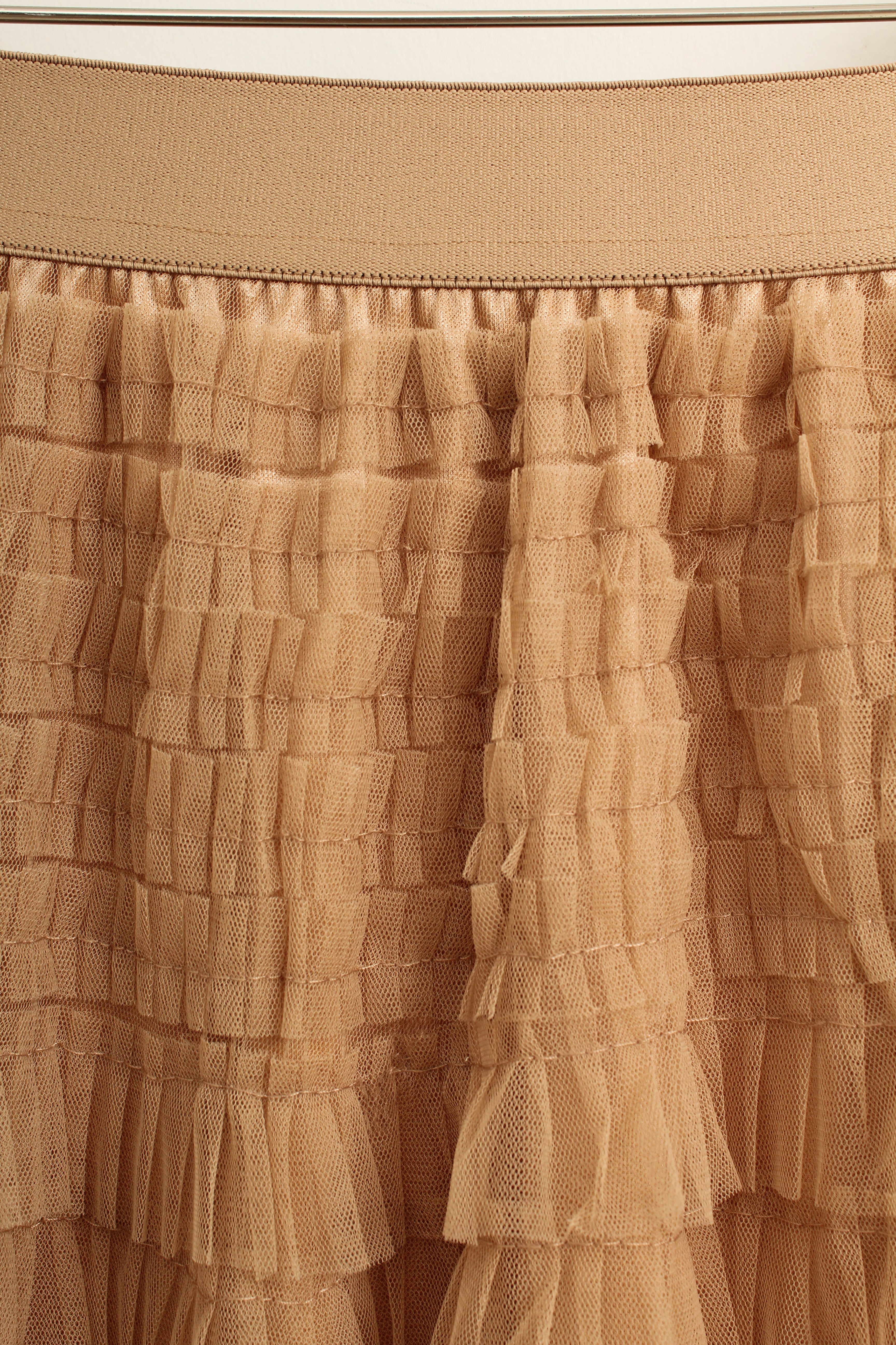 Romantic Tulle Midi Skirt (Free Size)