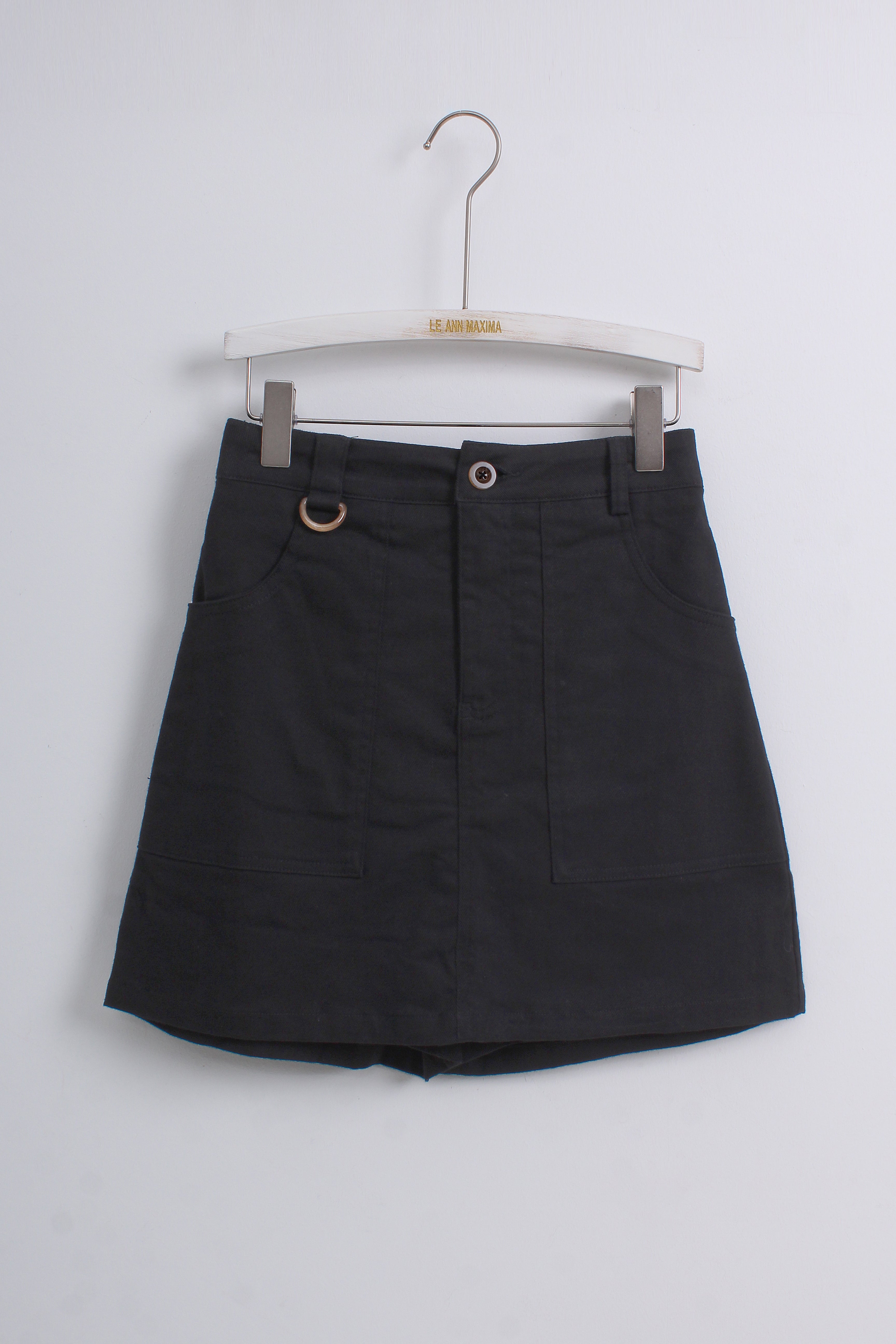 A-line Skirt in Black (S size)