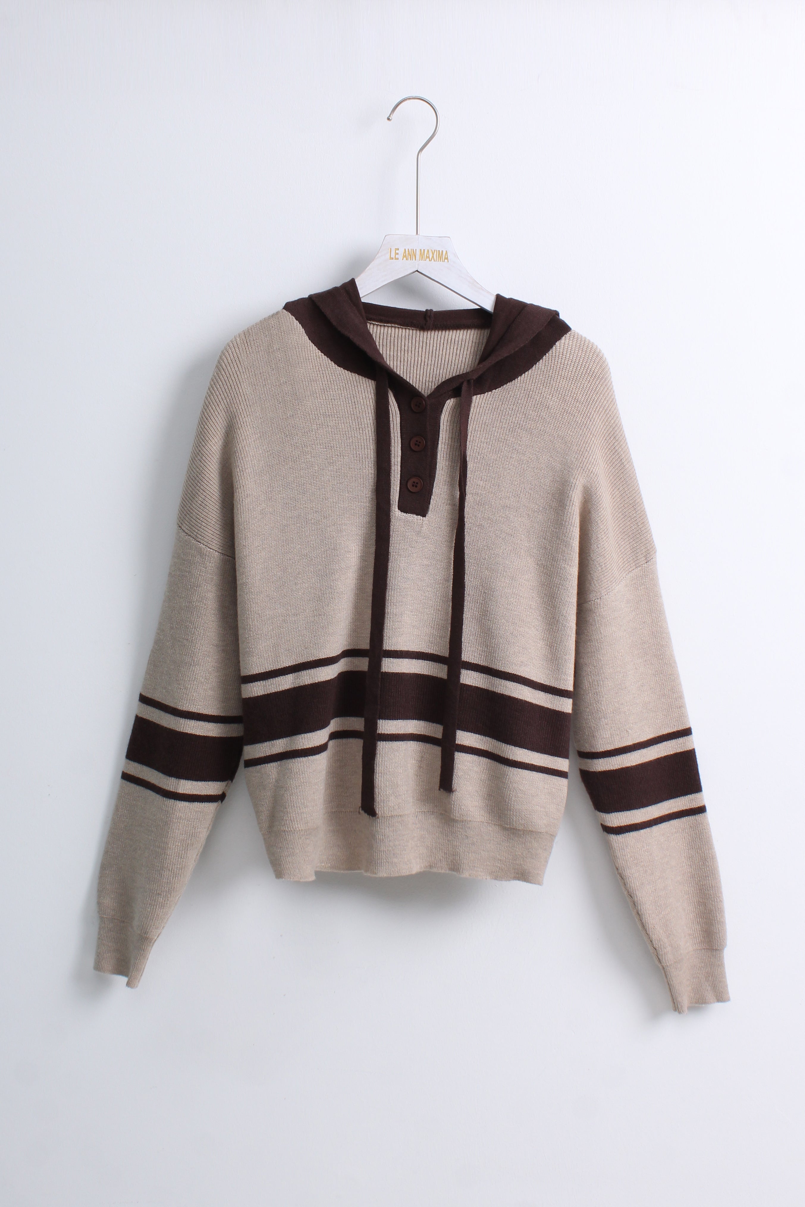 Knit Hoodie Sweater (Free Size)