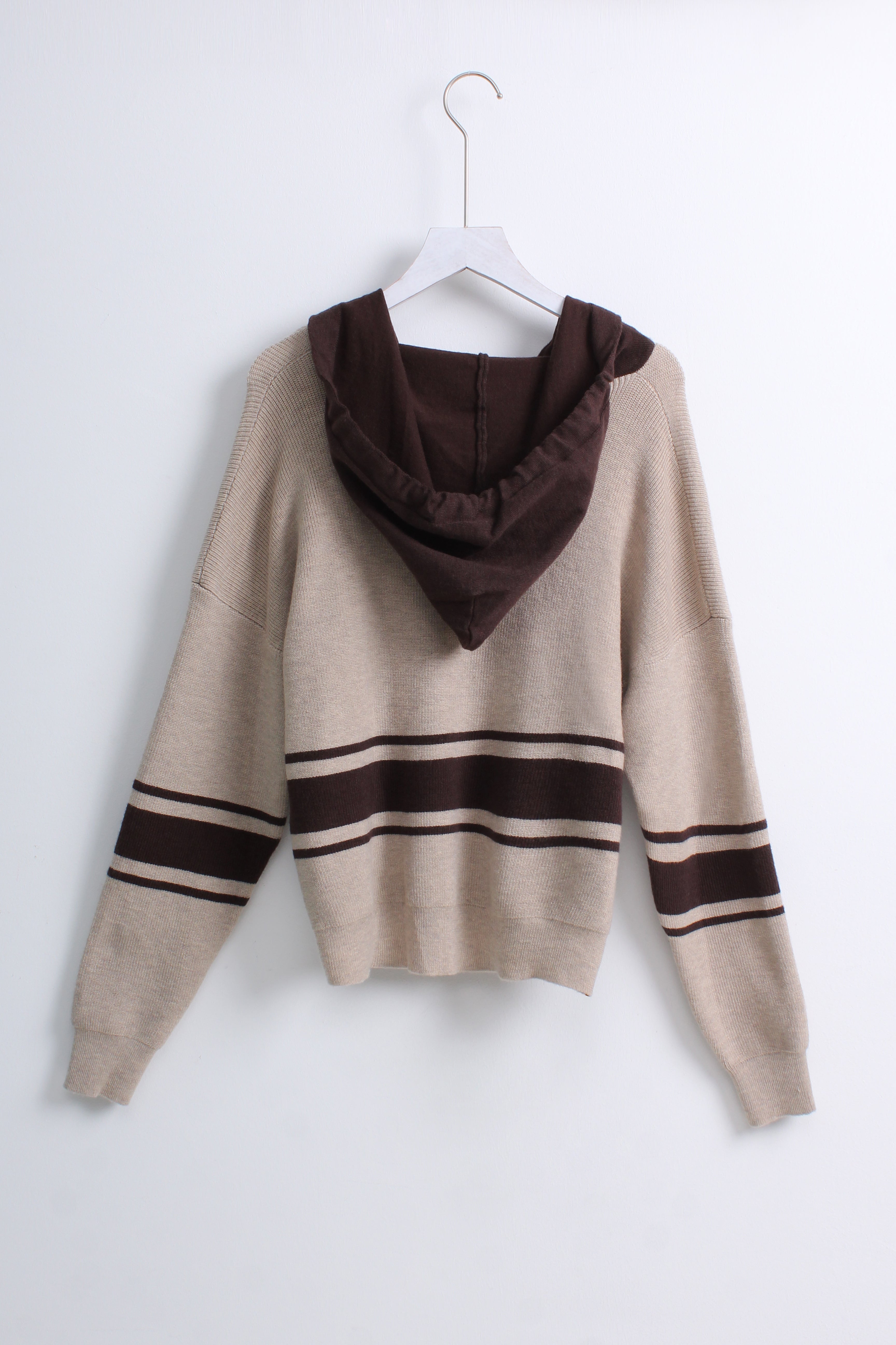 Knit Hoodie Sweater (Free Size)