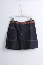 Dark Blue Denim Skirt (XL size)