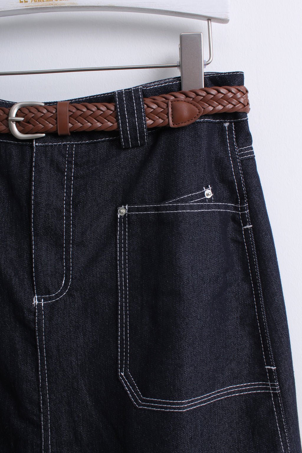 Dark Blue Denim Skirt (XL size)