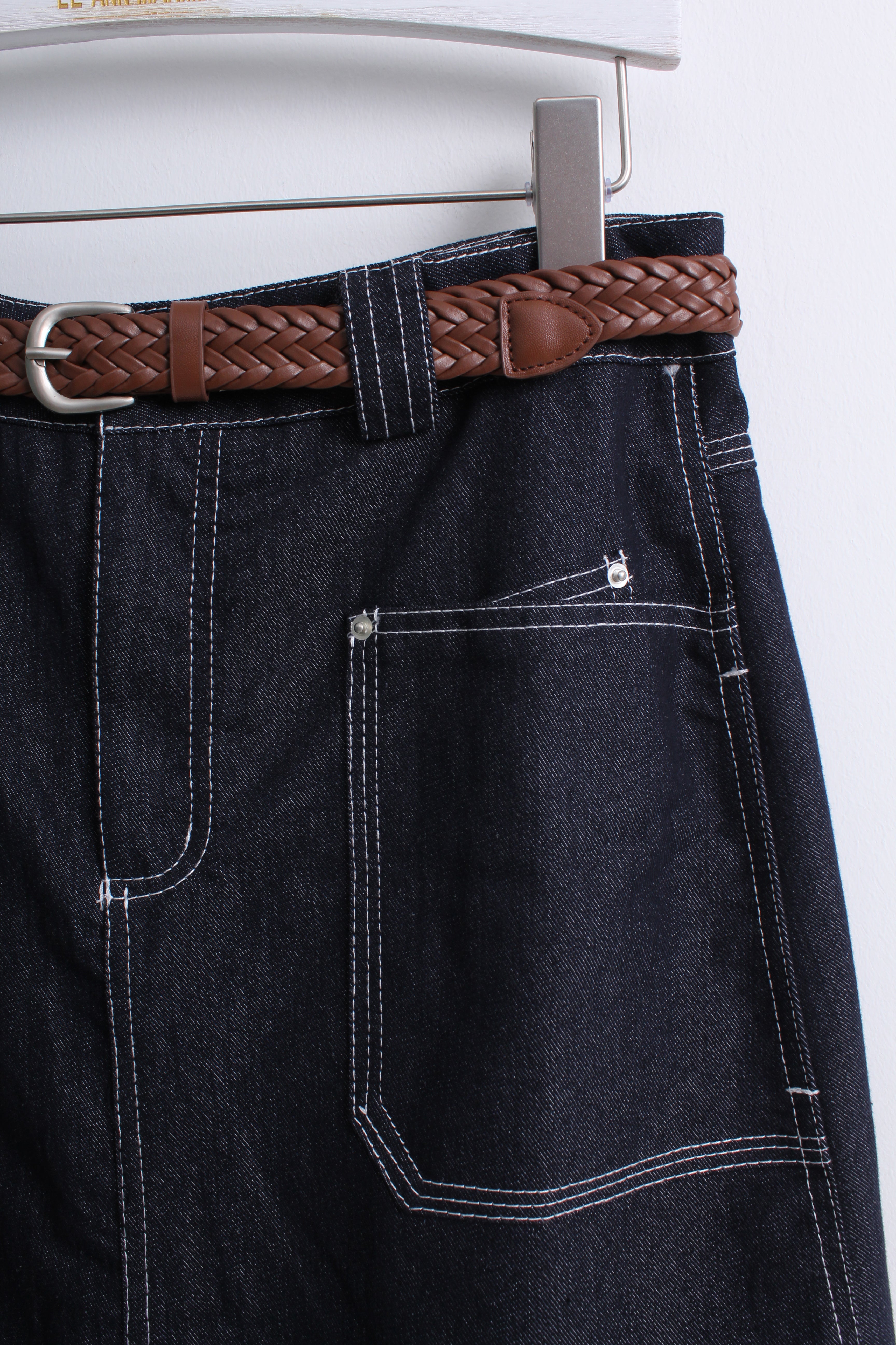 Dark Blue Denim Skirt (XL size)