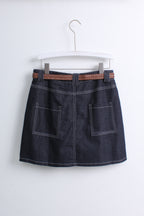 Dark Blue Denim Skirt (XL size)