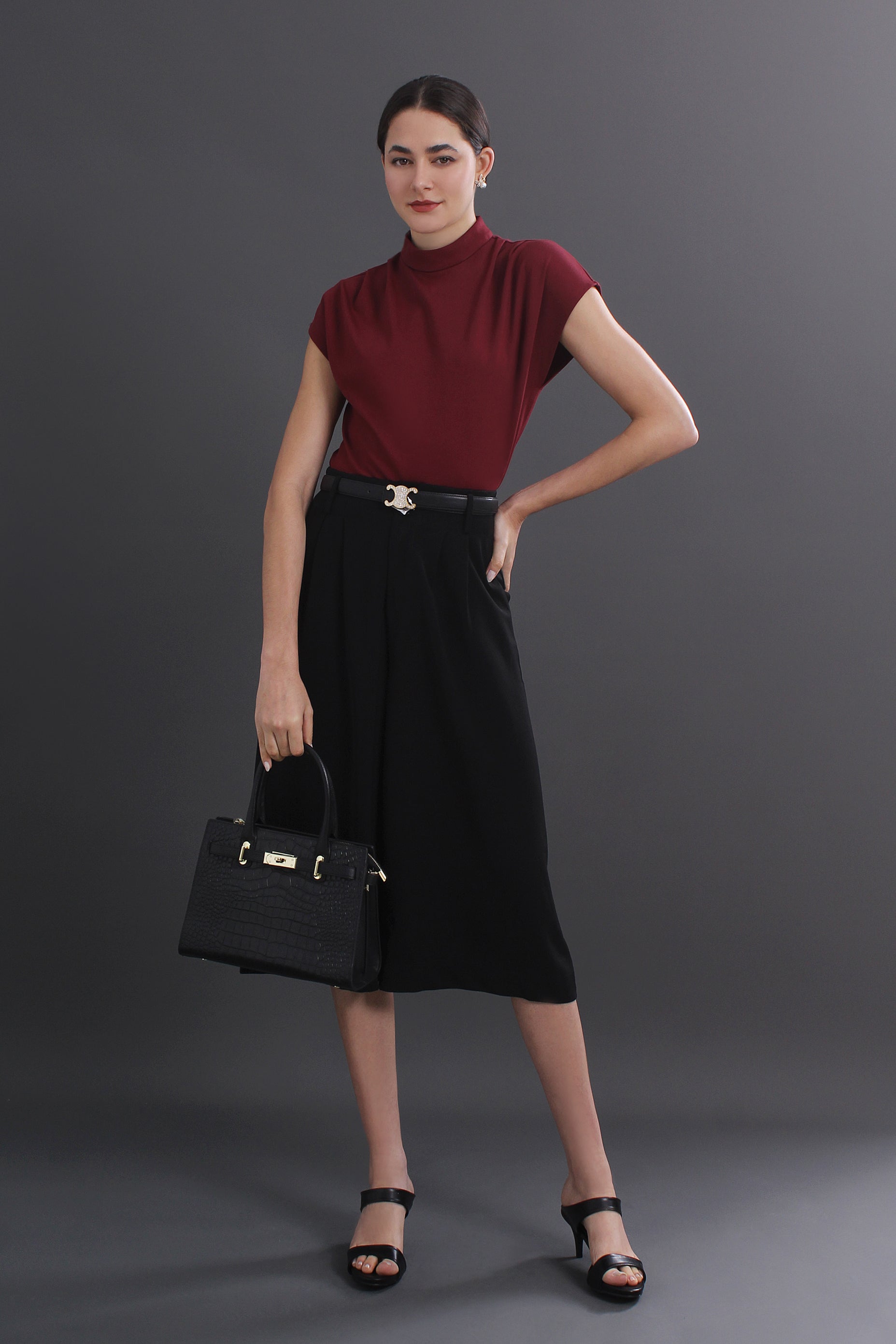 Makeda Turtleneck Knit Top