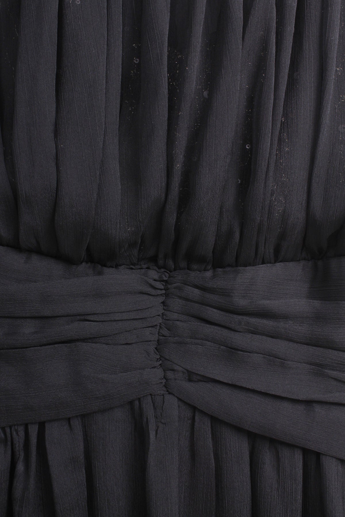 Romantic Ruffle Maxi Dress in Black (L size)