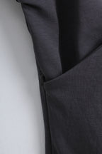 Puff Sleeve Wrap Top in Grey (S size)
