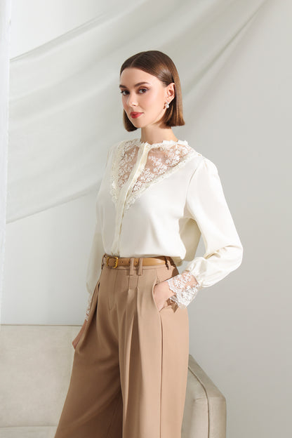 Arden High-Waist Pleated Pants (FREE Belt)