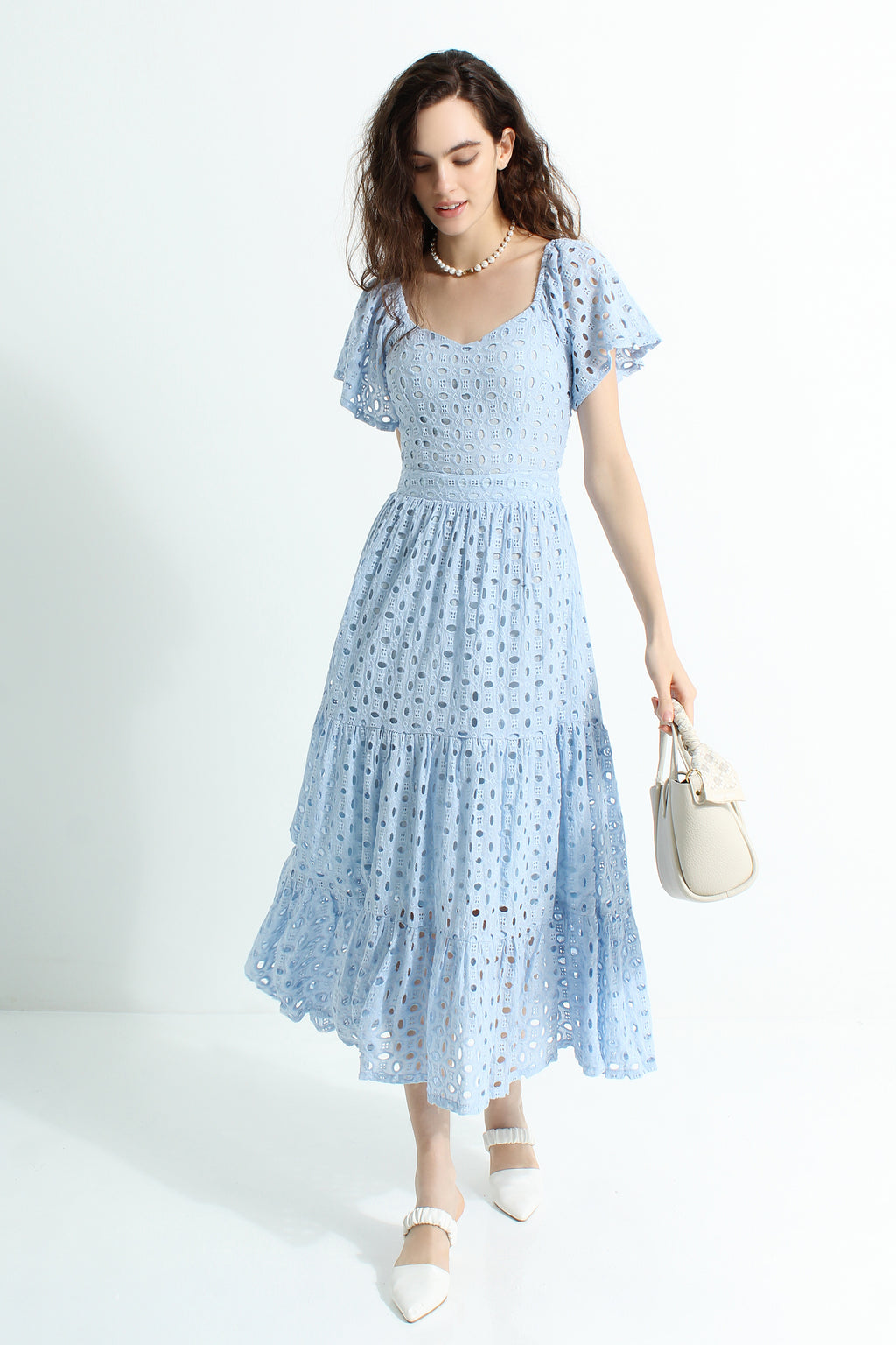 Lace Sweetheart Maxi Dress
