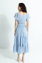 Lace Sweetheart Maxi Dress