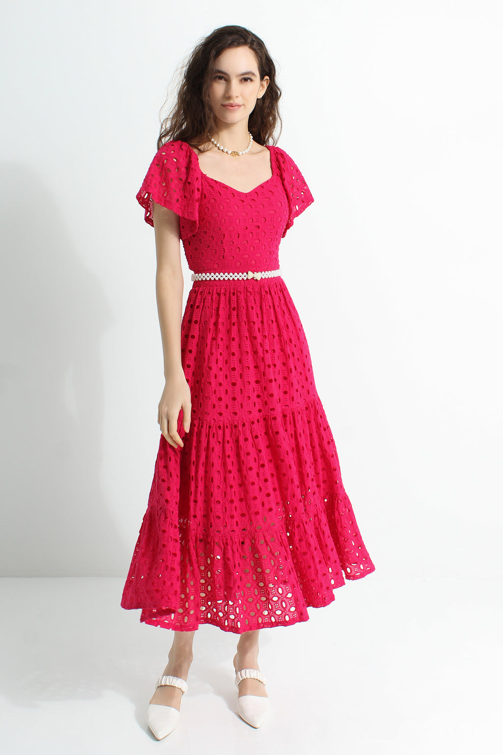 Lace Sweetheart Maxi Dress