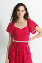 Lace Sweetheart Maxi Dress