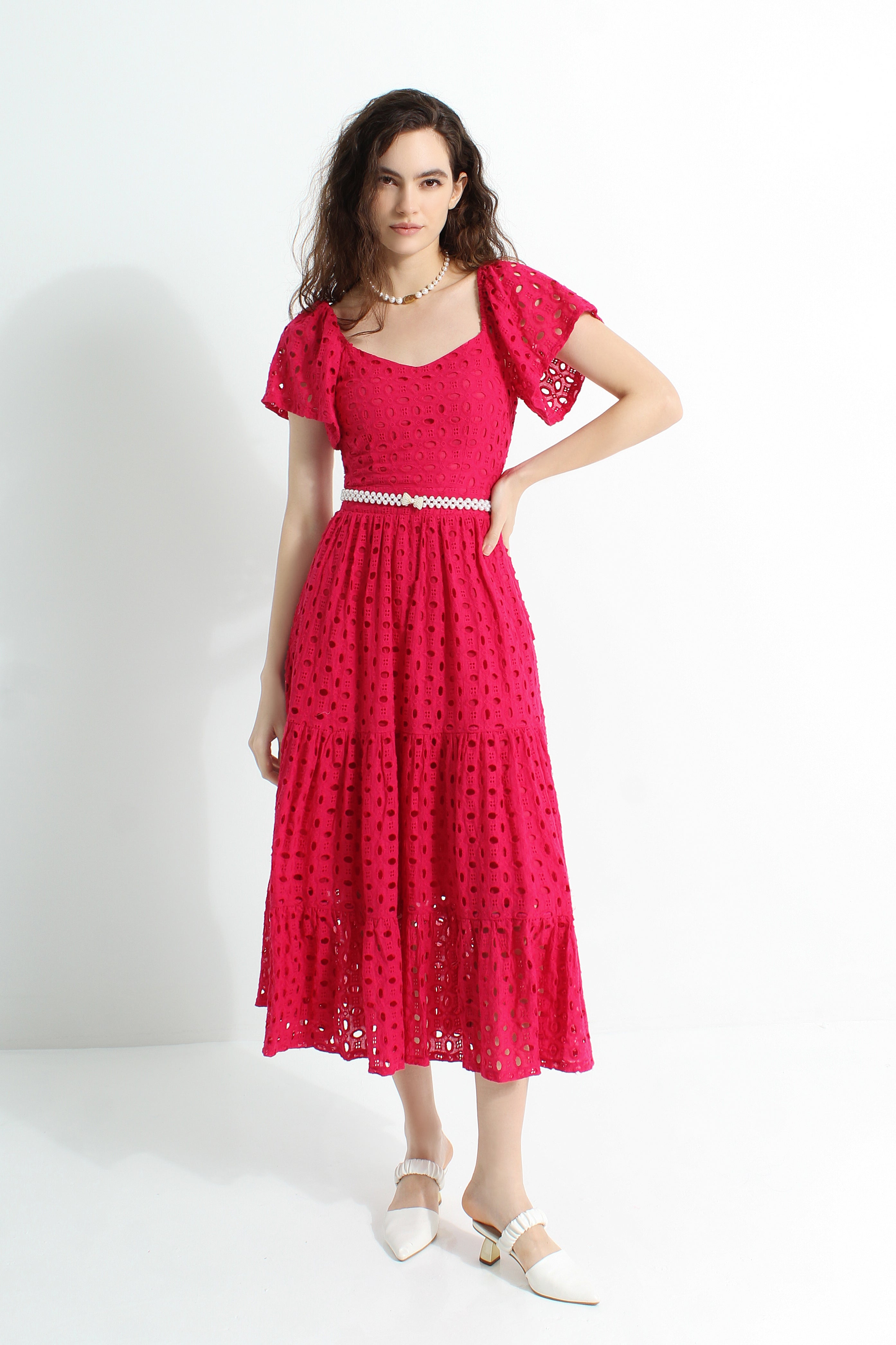 Lace Sweetheart Maxi Dress