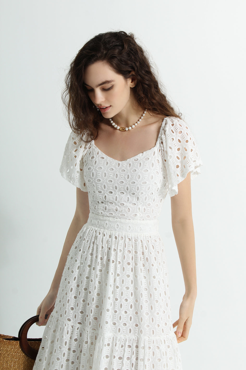 Lace Sweetheart Maxi Dress