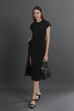 French Inspired Utility Midi Dress