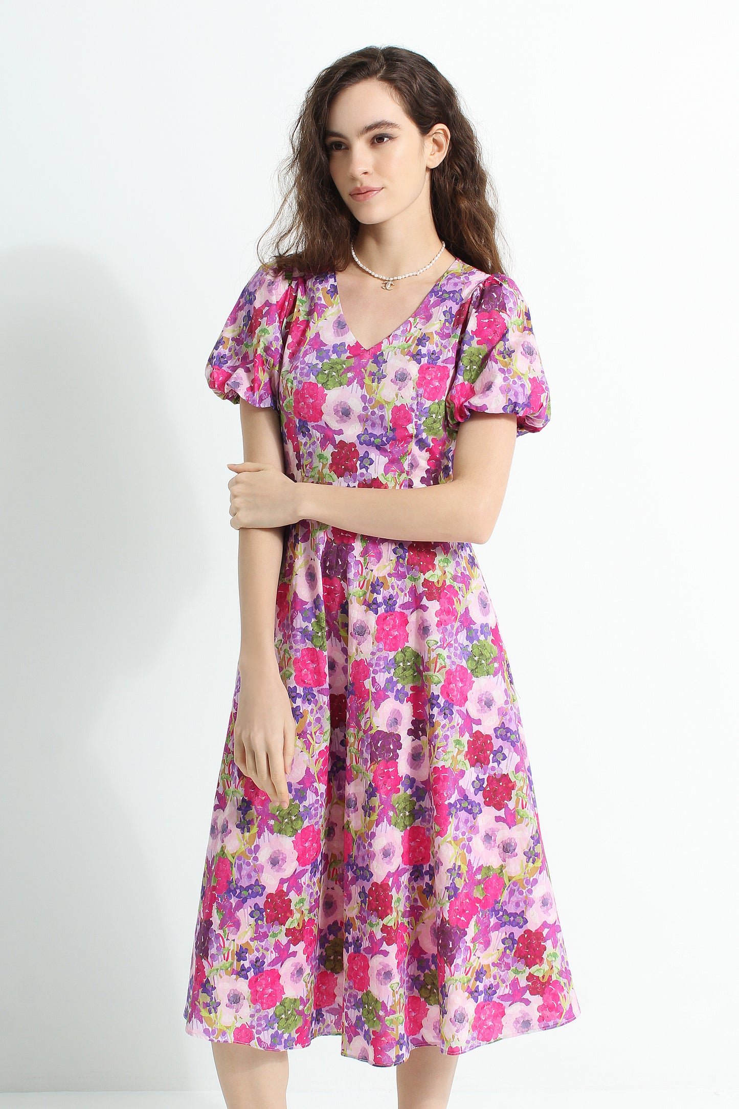 Arisa Floral Midi Dress