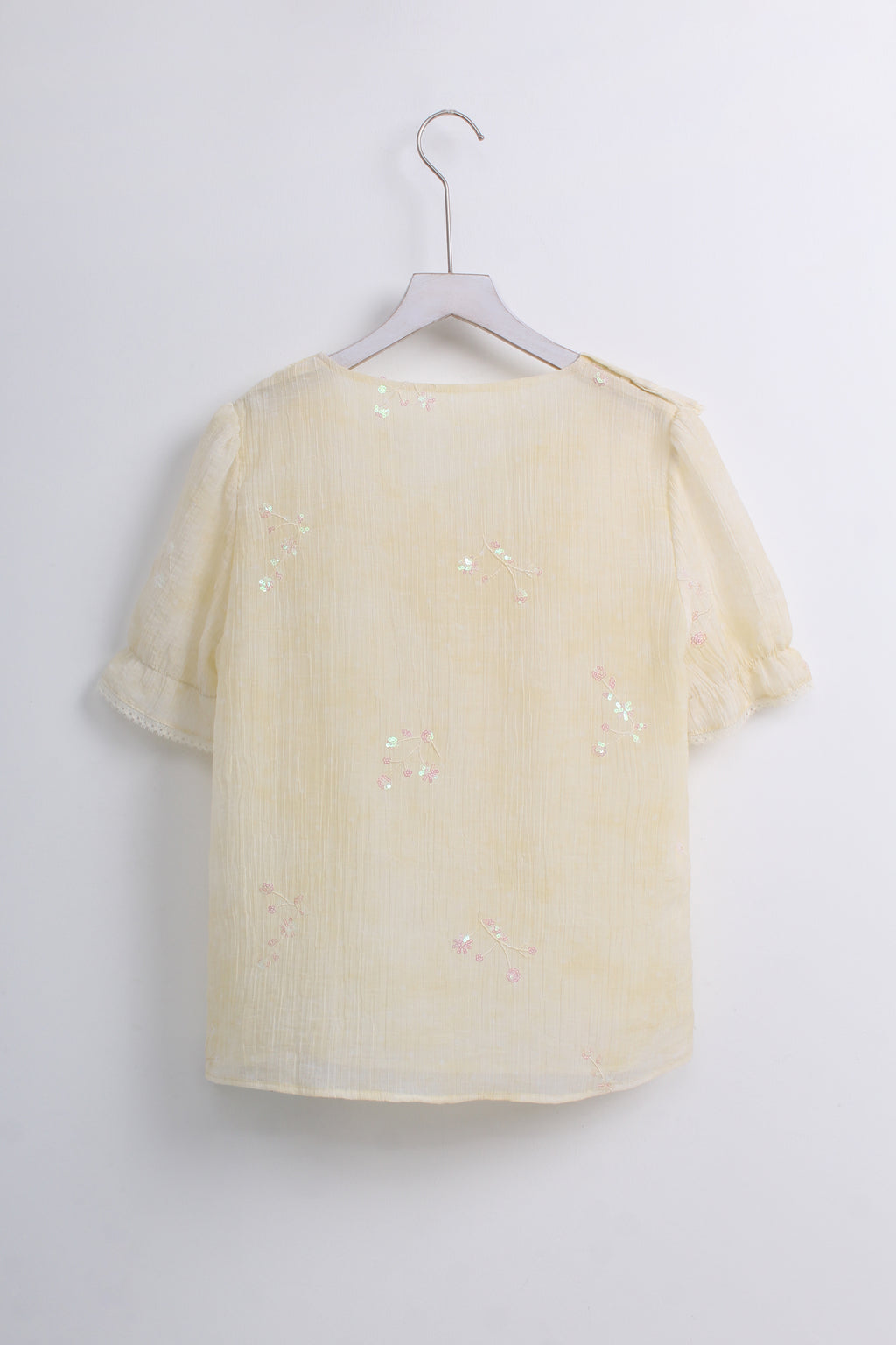Ruffle Sequin Blouse (M size)
