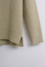 Knit Quater Zip Sweater (Free Size)