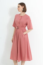 Button Up Midi Dress