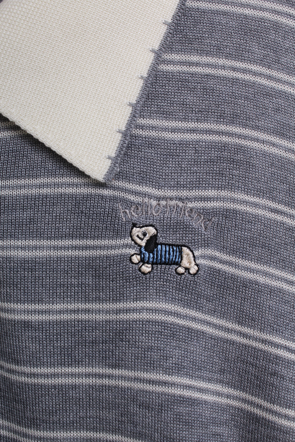 Cute Doggie Casual Knit Collared Top (Free size)