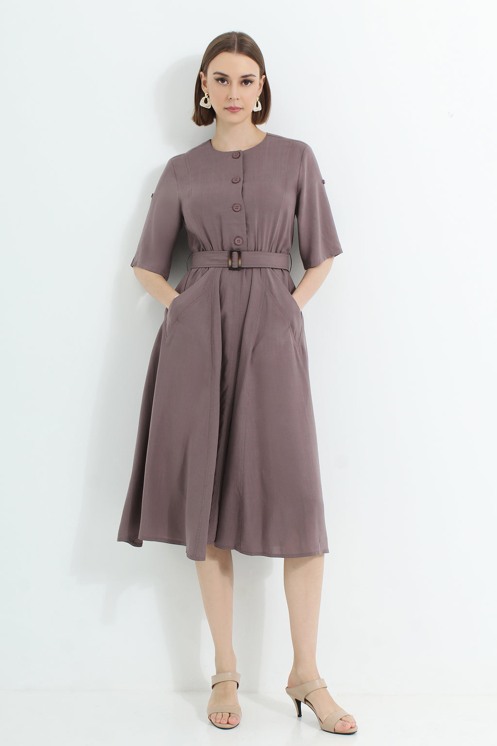 Button Up Midi Dress