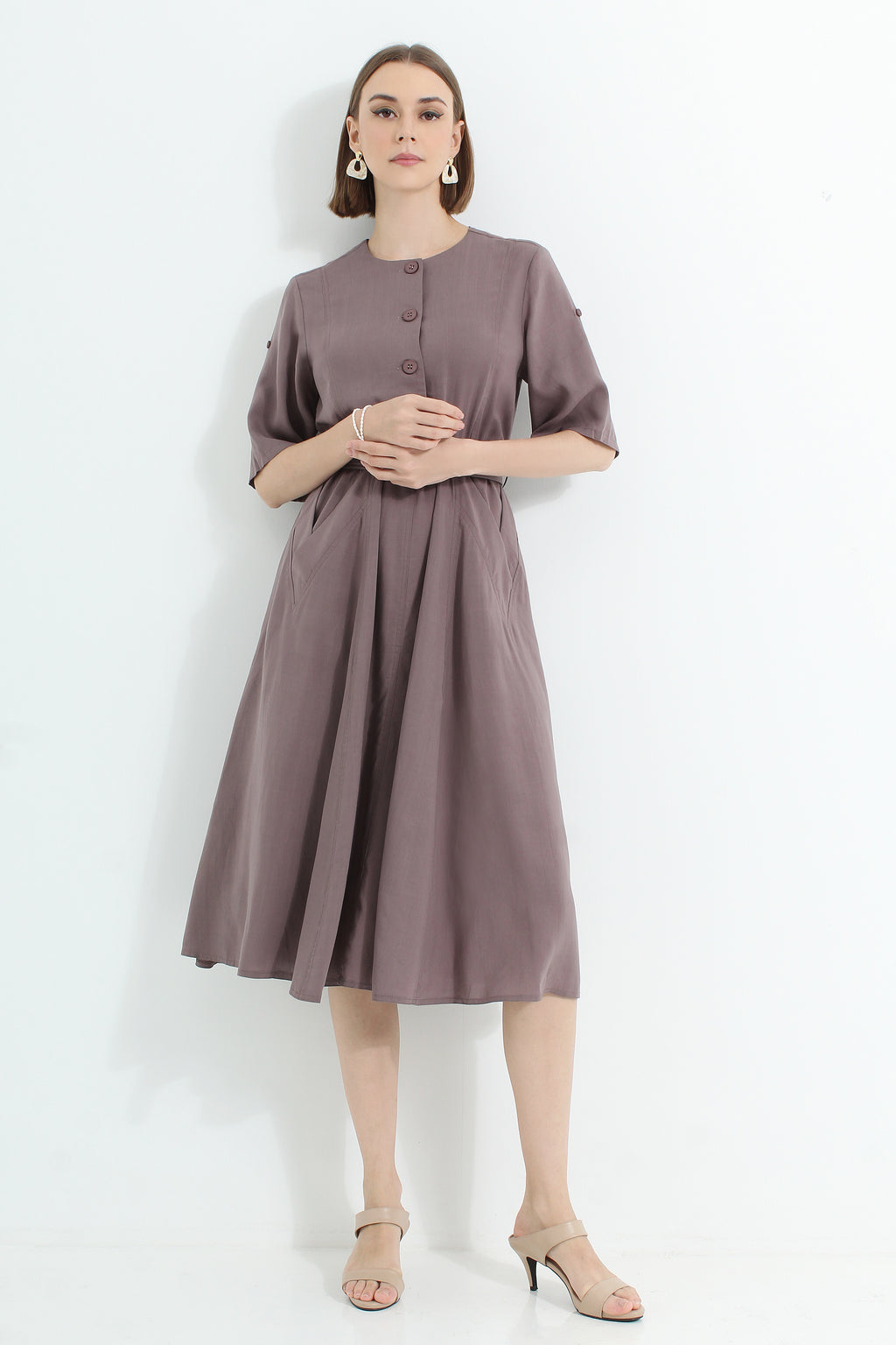 Button Up Midi Dress