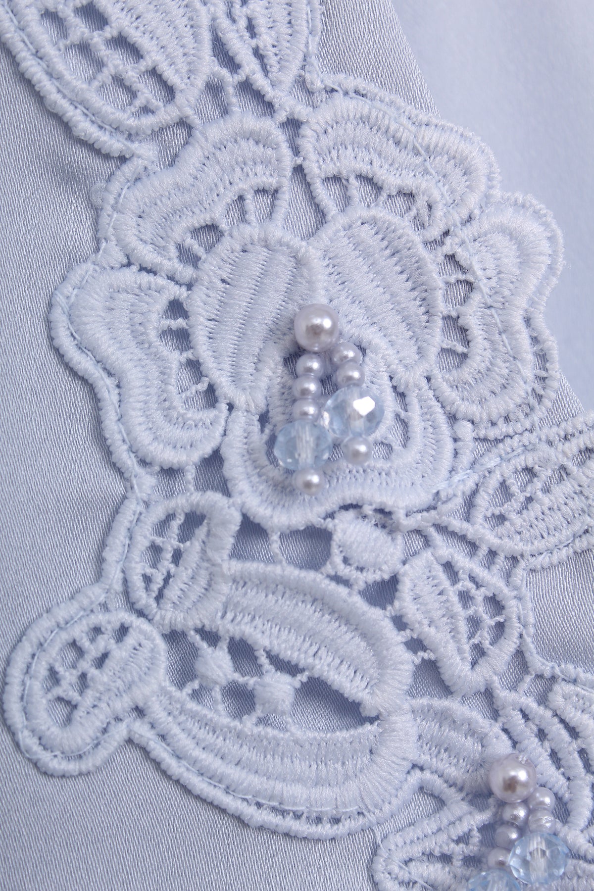 Elegant Baby Blue Blouse (L size)