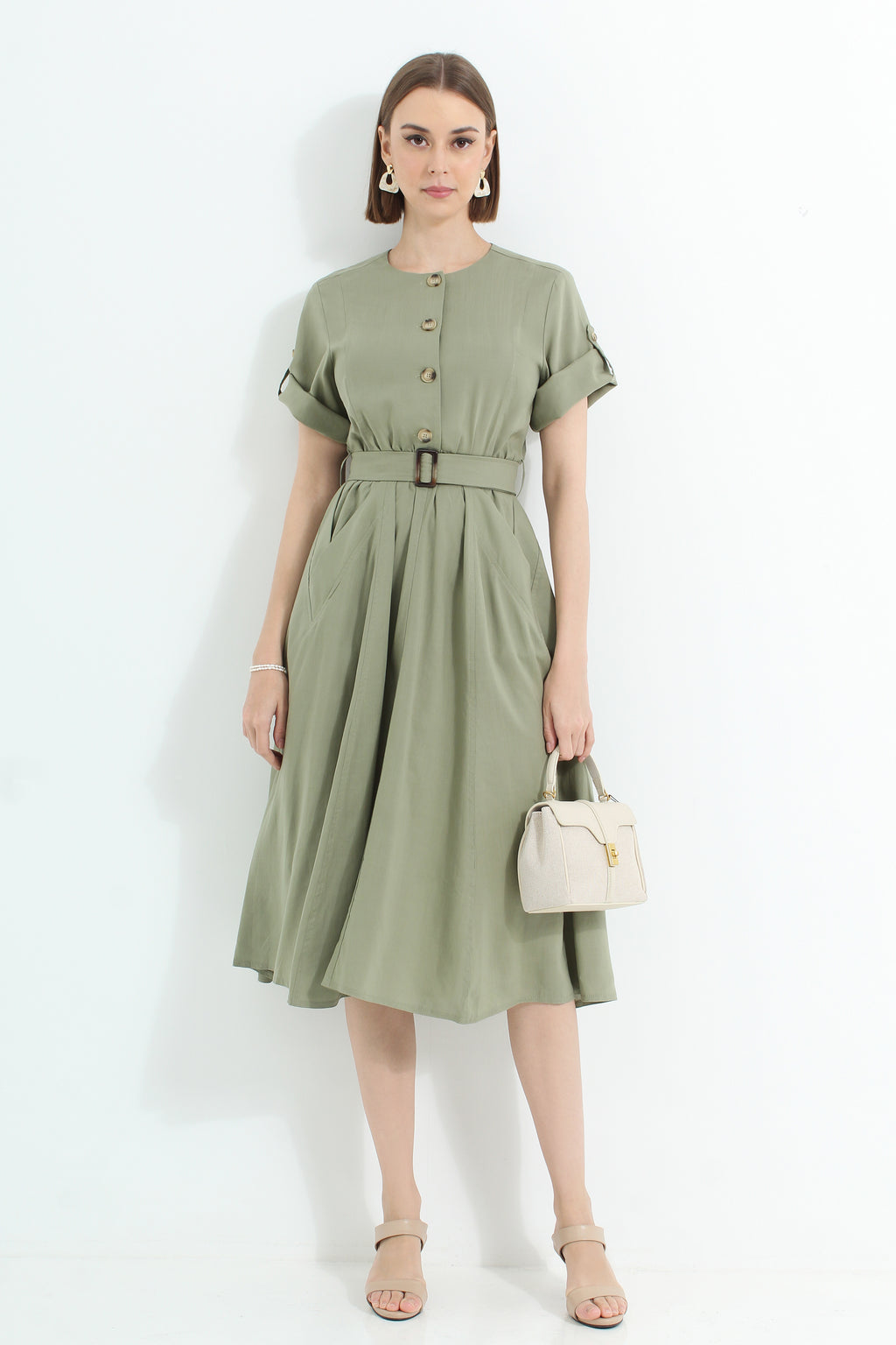 Button Up Midi Dress