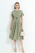 Button Up Midi Dress