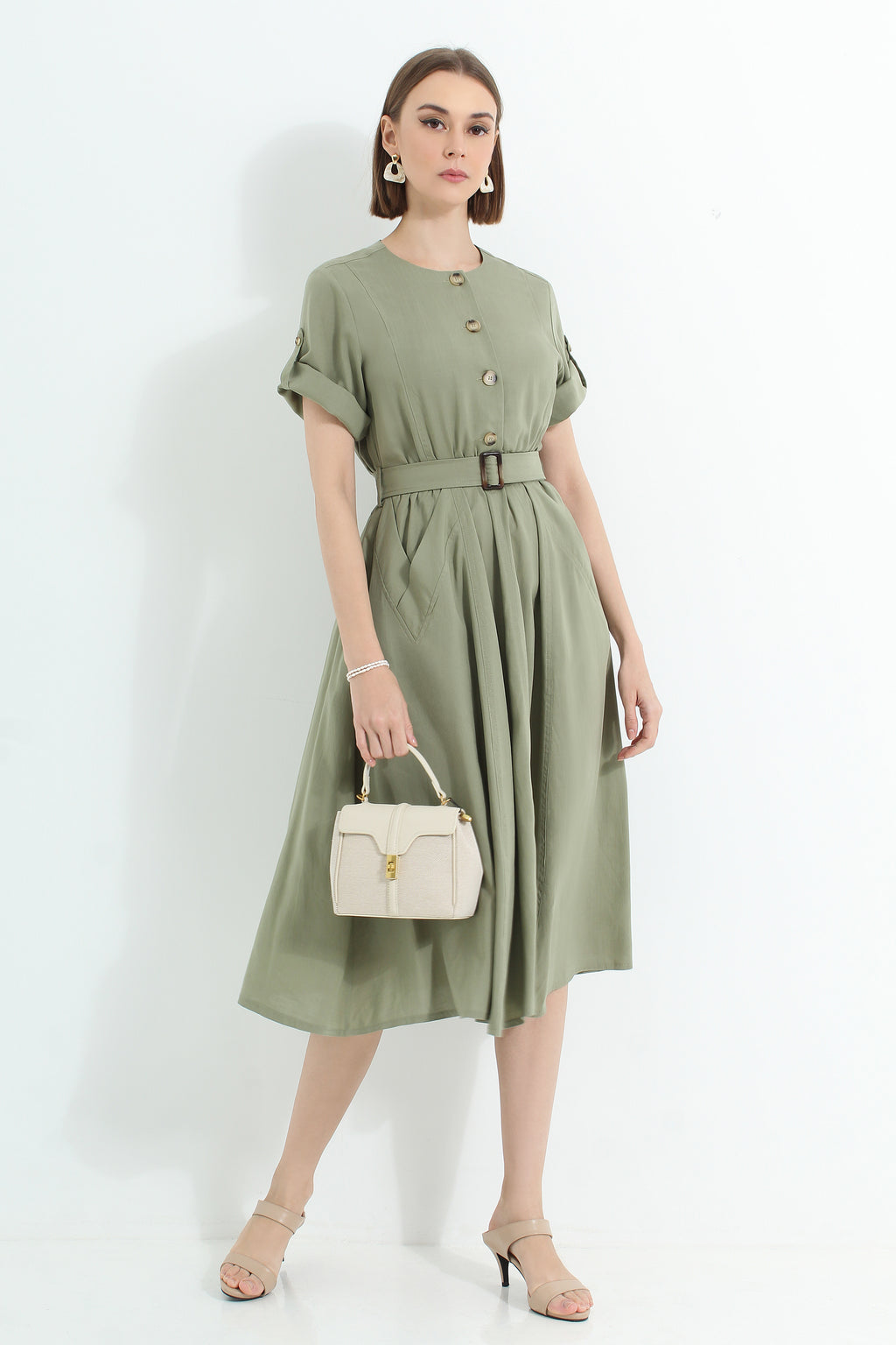 Button Up Midi Dress