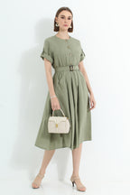 Button Up Midi Dress