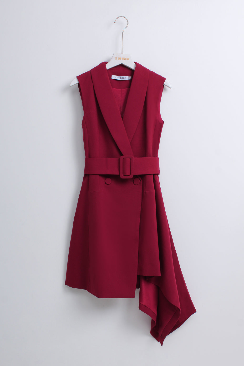 Collared Belt Short Dress (M size)