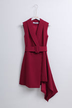 Collared Belt Short Dress (M size)