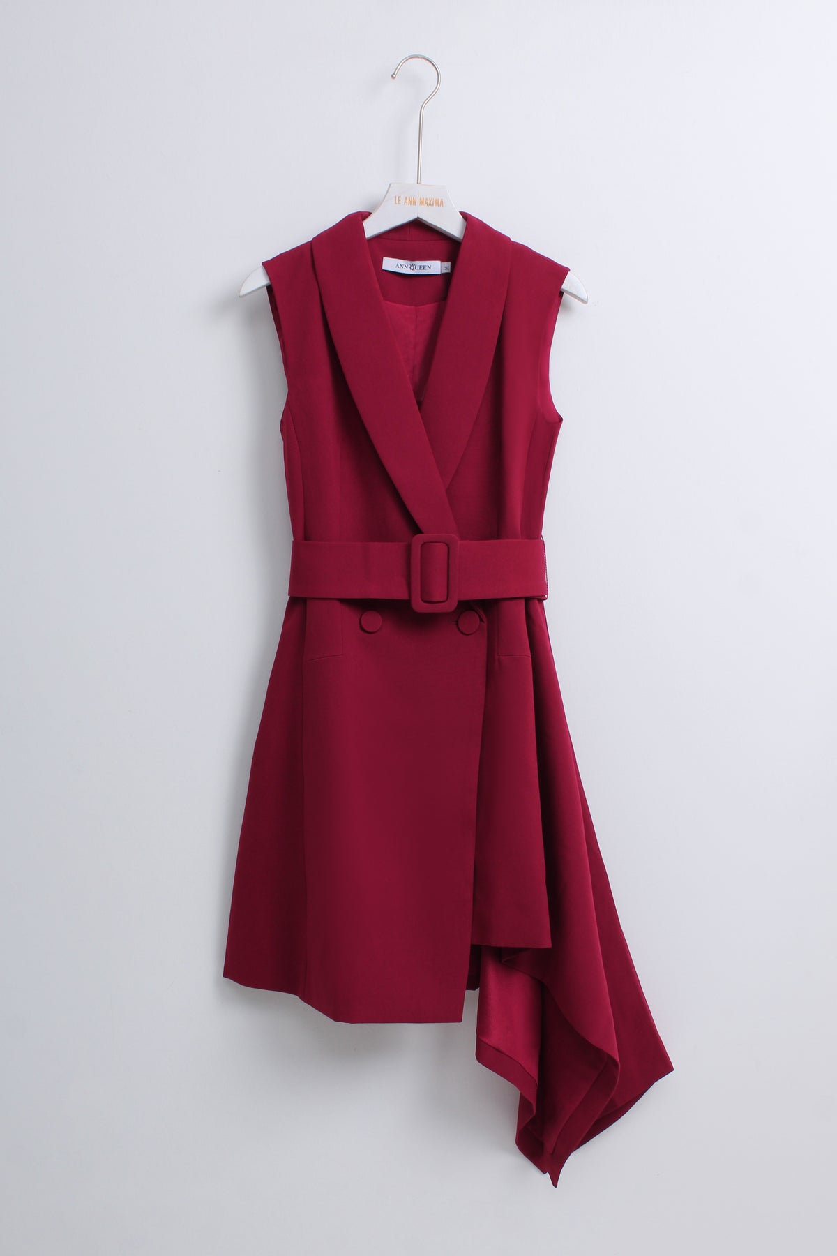 Collared Belt Short Dress (M size)