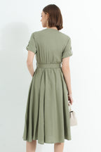 Button Up Midi Dress