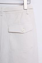 Ginny Wide-leg Pants in White (S size)