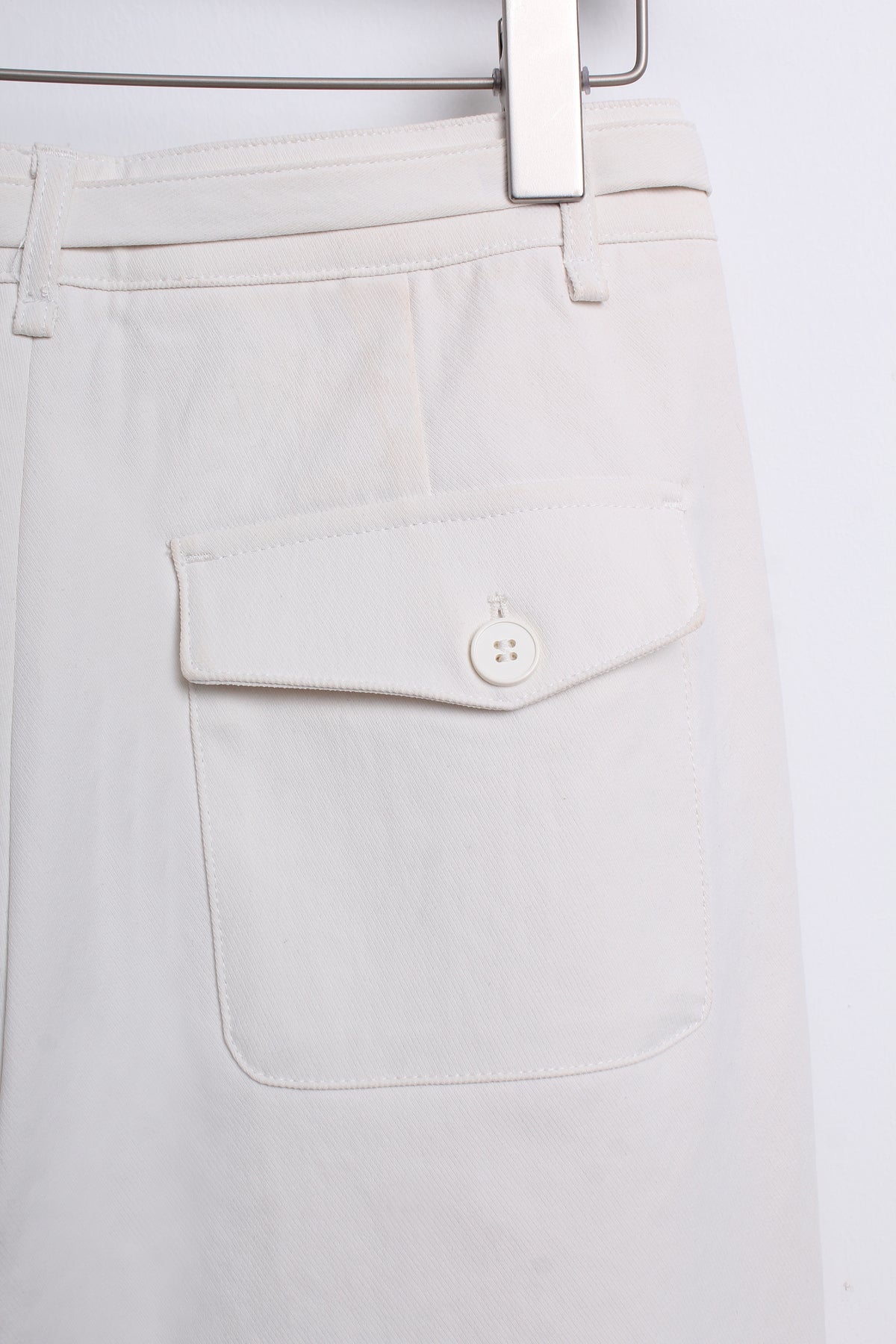 Ginny Wide-leg Pants in White (S size)