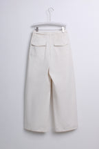 Ginny Wide-leg Pants in White (S size)