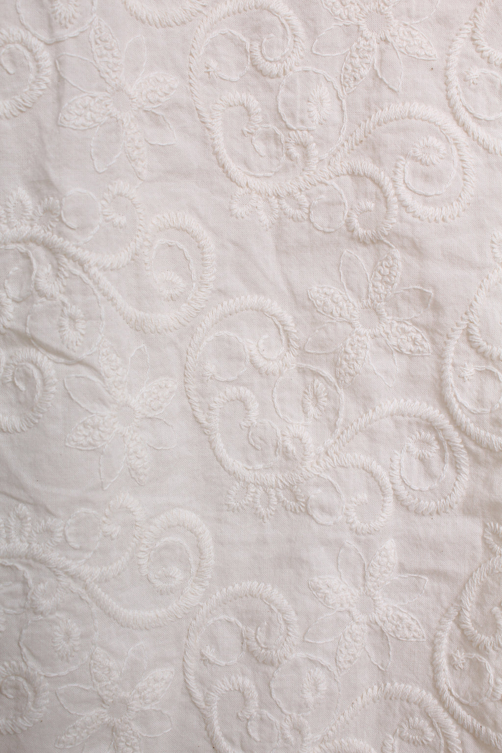 Peter Pan Collar Lace Top in White & Beige (Free size)