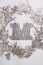 Graphic T-shirt with Monogram in White (L size)