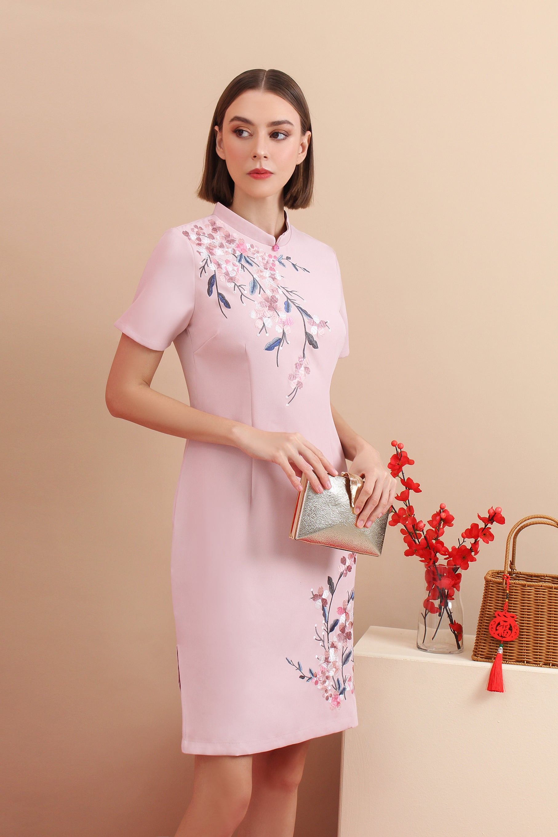Hua Embroidered Qipao
