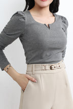 Square V Neck Top