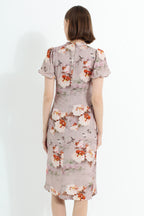 Painted Peony Modern Cheongsam