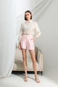 Tailored High Waisted Buttoned Shorts
