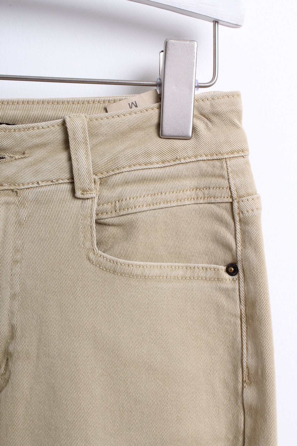 Beige Denim Wide Leg Jeans (M size)
