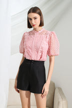 Tailored High Waisted Buttoned Shorts